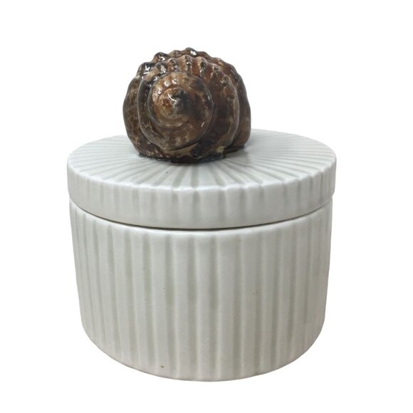 Vintage Fitz and Floyd Seashell Design Trinket Box - Picture 2 of 8